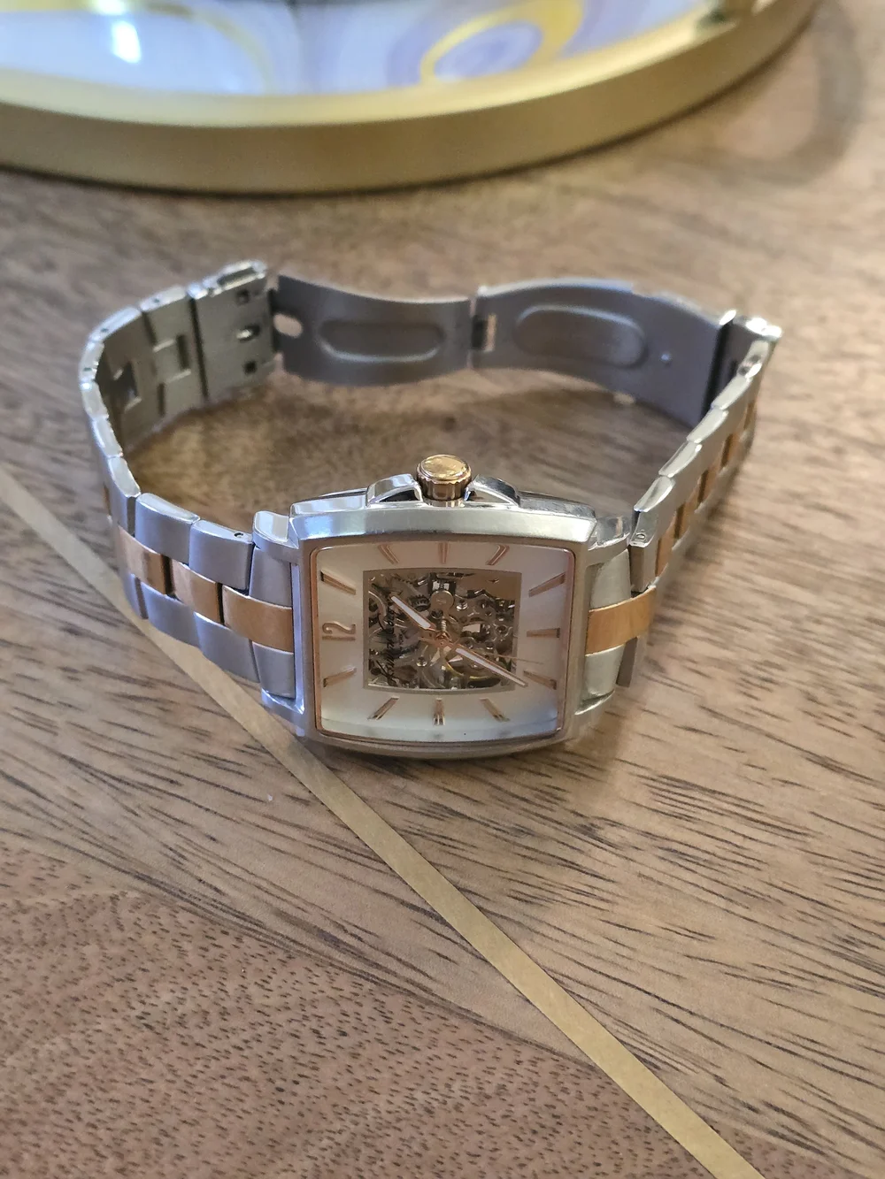 Kenneth Cole New York KC3772 Men's Automatic Bicolour Skeleton Watch.